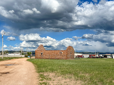 View of the Fort Sanders Guard House under a very overcast sky