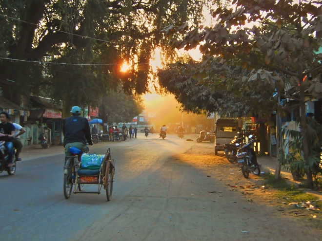 Staubige Straßen in Bagan
