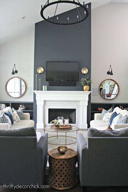 Family room transformation with paint
