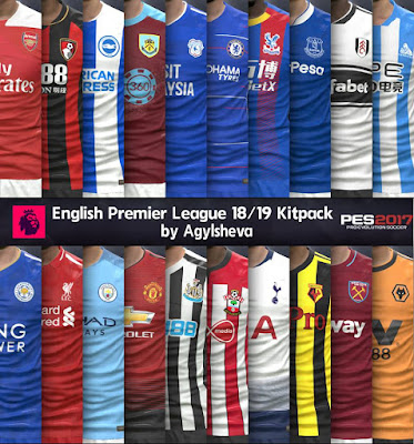 PES 2017 Premier League Kitpack by Agylsheva Season 2018/2019