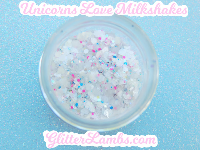 Glitter Lambs "Unicorns Love Milkshakes" Loose Glitter-Craft Glitter-Nail Art Glitter