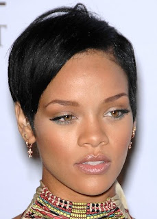 Female Celebrity Hair Style With Black Short Hair Cut With Image Rihanna's Short Hairstyle Gallery Picture 6