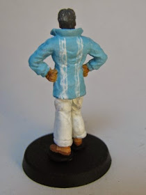 Modified Heroclix Wonder Man Miniature Guayabera shirt