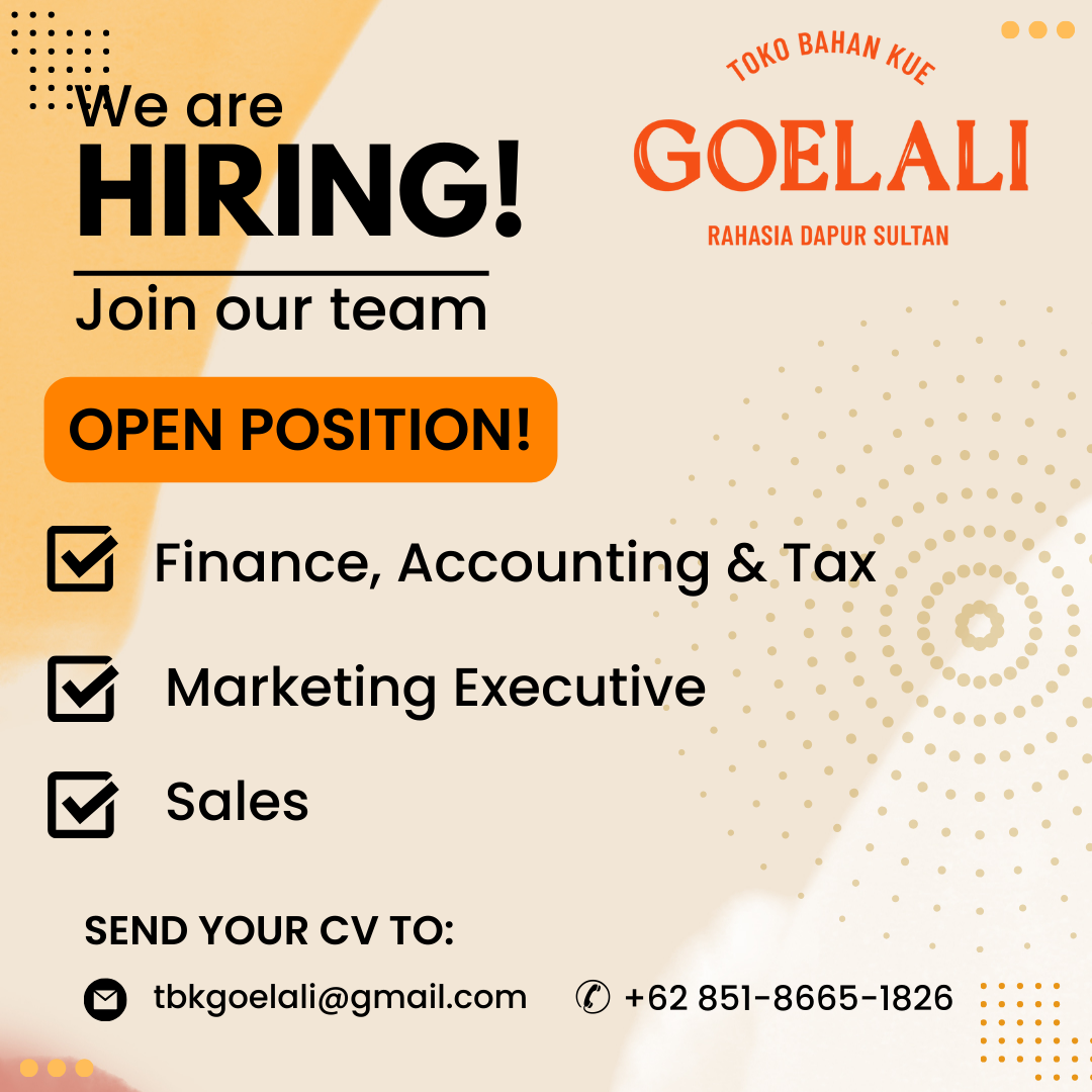 Loker Solo di Toko Goelali Accounting, Marketing Executive, Sales