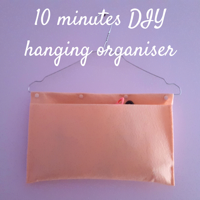 10 minutes DIY hanging organiser