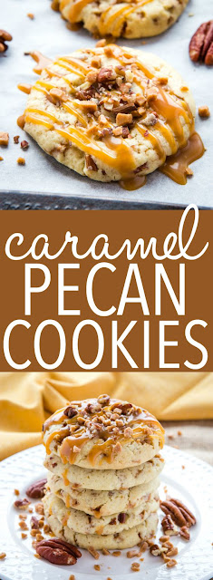 Caramel Butter Pecan Cookies