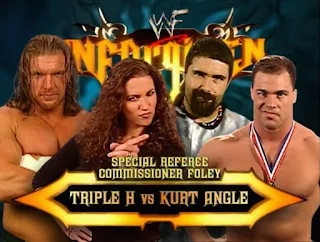 WWE / WWF Unforgiven 2000 - Triple H vs. Kurt Angle with Commissioner Foley as special referee