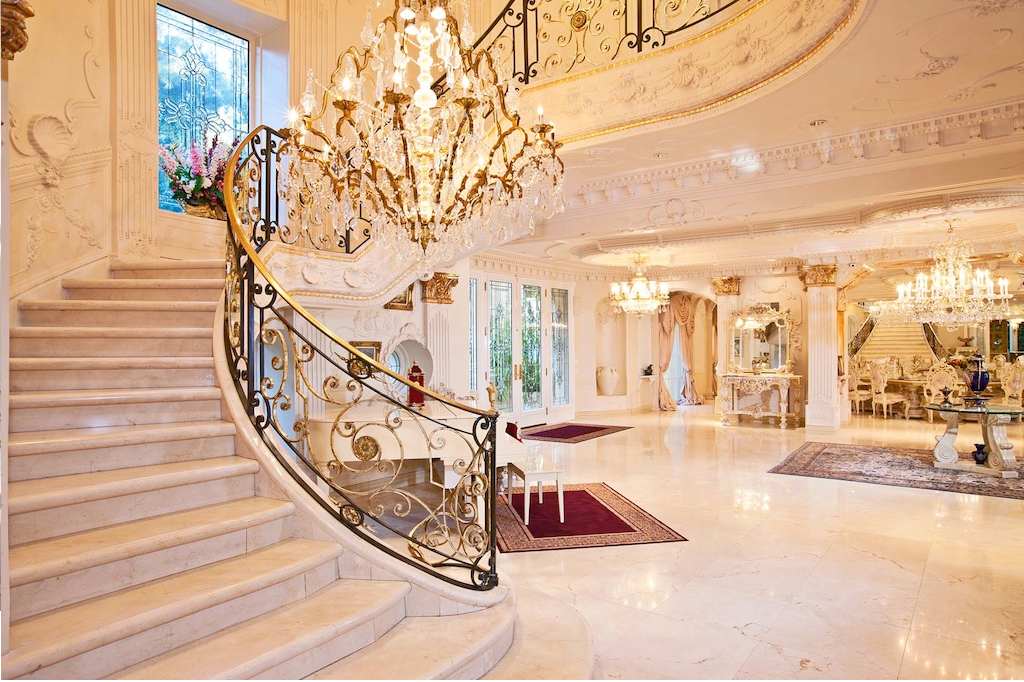 10 contoh Ruang depan mewah  tangga Rumah Luxury Design 