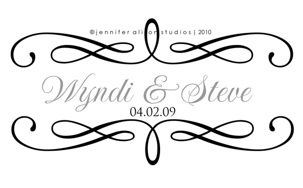 Wedding Monograms Business Logos Custom Invitations Jennifer Alison 