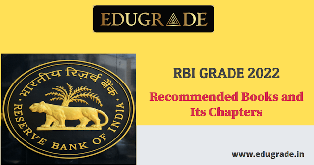 RBI Grade B 2022 - Suggested Books and Its Important Chapters