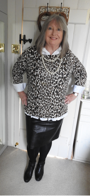 Leopard-print-white-shirt-skirt