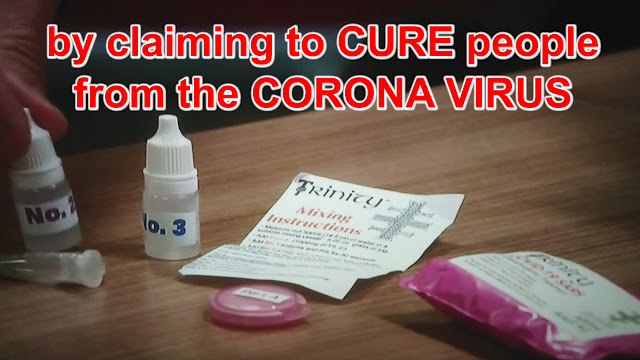 BEWARE TOXIC DRUGS CORONA VIRUS FALSE CURE CALLED TRINITY!