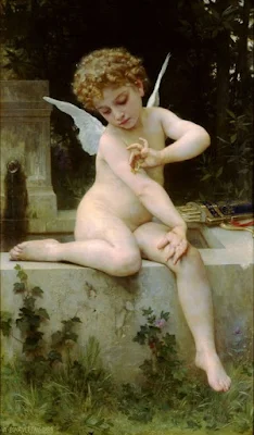 L'Amour au papillon 1888 Oil on canvas