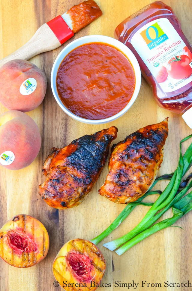 Whiskey Peach BBQ Chicken 