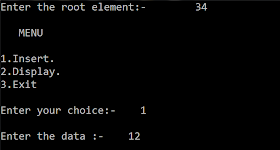 C code to implement Binary Search Tree without using recursion