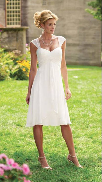 2012 Petite Tea Length Wedding Dresses