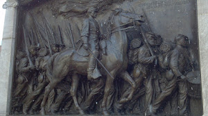 Boston sculpture commemorating the African American Colored Troops  and Col. Robert Gould Shaw