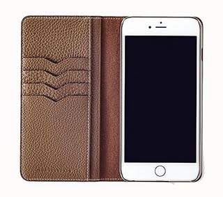 iPhone 6S Plus/6 Plus Case, [BONAVENTURA] BEST SELLER! Genuine Leather Wallet Case, Slim Fit Diary Leather Case with Slots for Credit Cards and Cash for iPhone 6S Plus/6 Plus 5.5 Inch - Taupe
