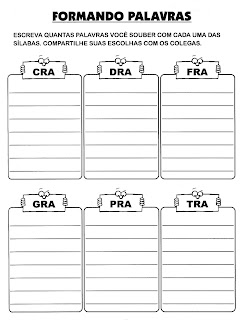 ATIVIDADES DE PORTUGUÊS PARA 3° ANO GRAMÁTICA INFANTIL