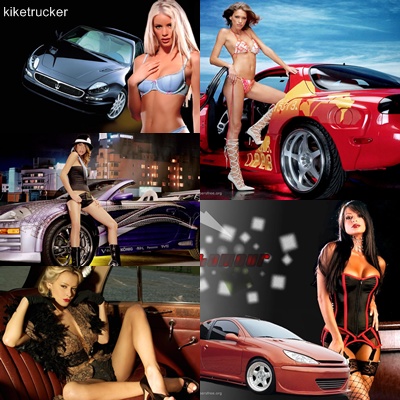 Wallpapers chicas y coches - Pack 2