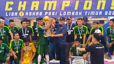 Patriot FC Juarai Liga 1 Askab PSSI Lotim, Rumaksi: Sepak Bola Butuh Kerjasama