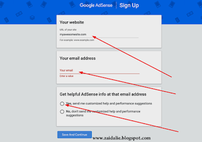 google adsense signup by zaid alie