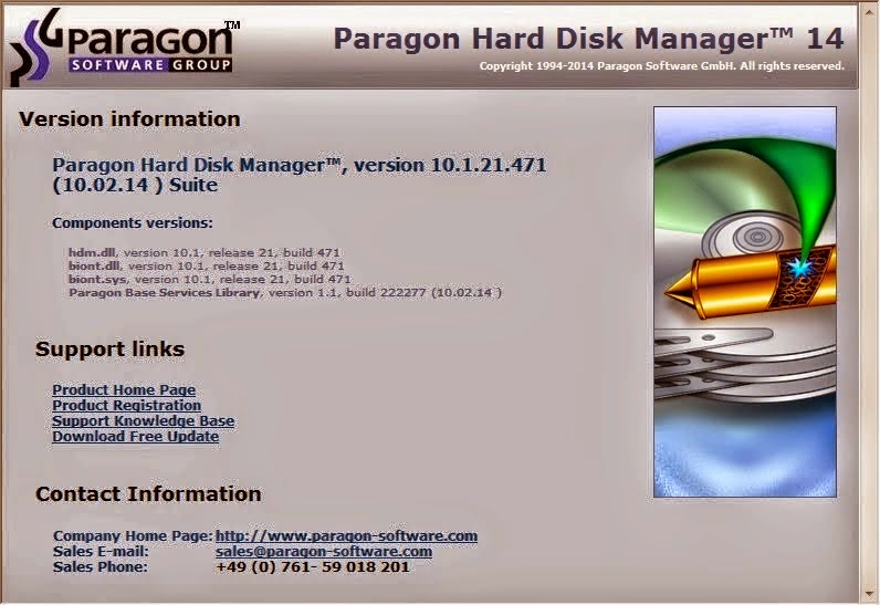 Paragon Hard Disk Manager 14 Suite + BootCD [32bit/64bit]