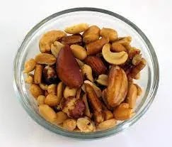 Small white nuts. nuts for health