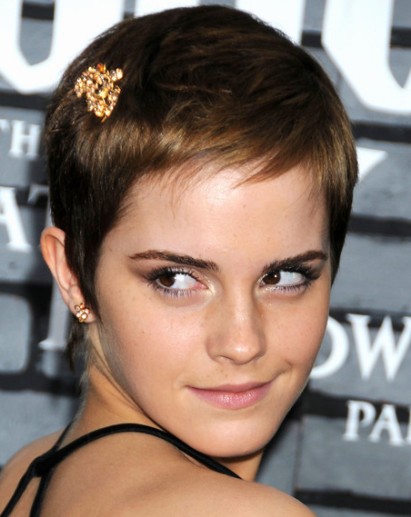 emma watson short hair