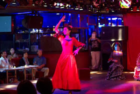 Flamenco dancer in nightclub