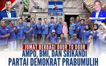 DPC Demokrat Bersama Orsap Prabumulih"Semangat Berbagi Menjalin Sliahturami"