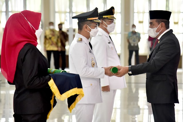  Gubernur Edy Rahmayadi Lantik Bupati/Wakil Bupati Nias