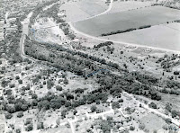 Aerial photograph of Kerrville Texas 1960s