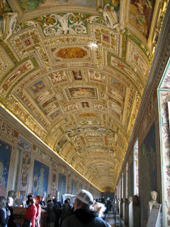 Ceiling of the Gallerie Cartographica in the Musei Vaticani