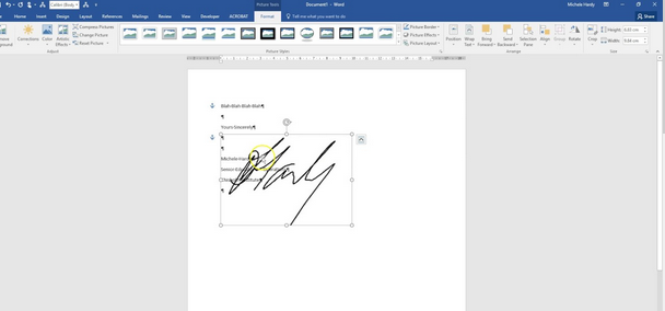 Cara Untuk Memasukkan Tandatangan dalam Dokumen Word