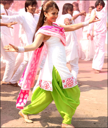 Actress Aishwarya Rai celebrates Holi 