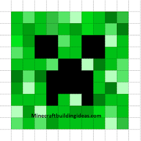 Minecraft Pixel Art Templates: Creeper
