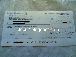 refund cheque administrator swisscash