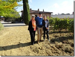 Poliziano Wine Tour, Montepulciano, Italy Elaine and Edward with guide