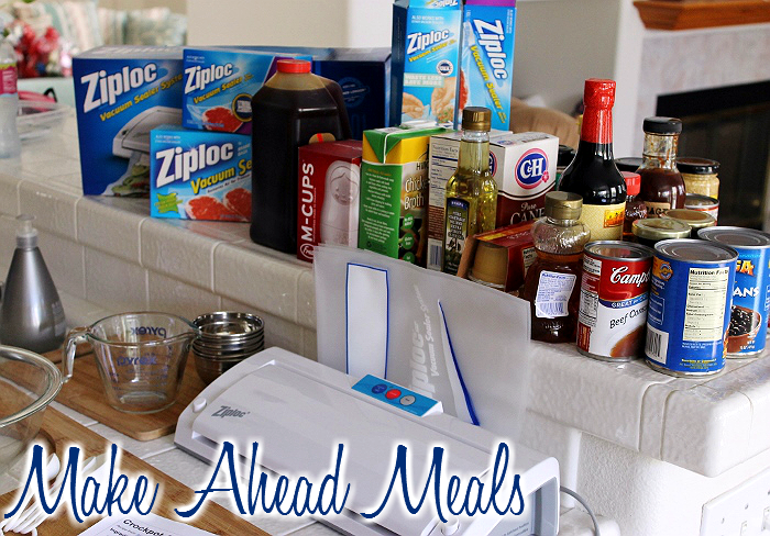 Make Ahead Meals for Food Storage