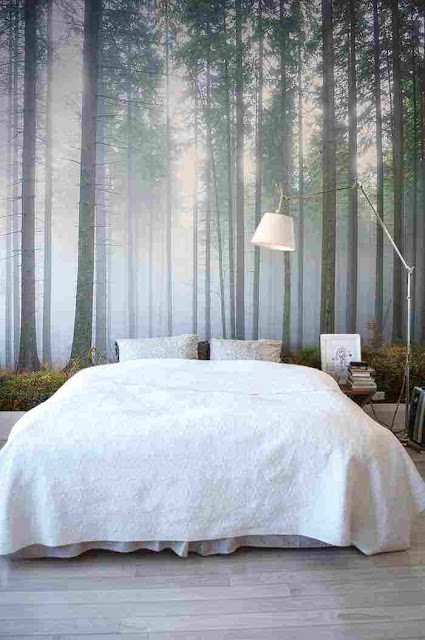dekorasi kamar tidur hutan