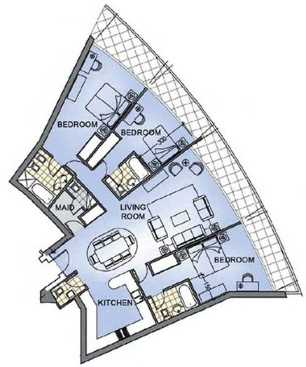 PLANOS SIN FORMA DEL DOLPHIN TOWERS via www.planosdecasas.blogspot.com