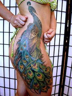 Big Bird Tattoo Style on Side Girl