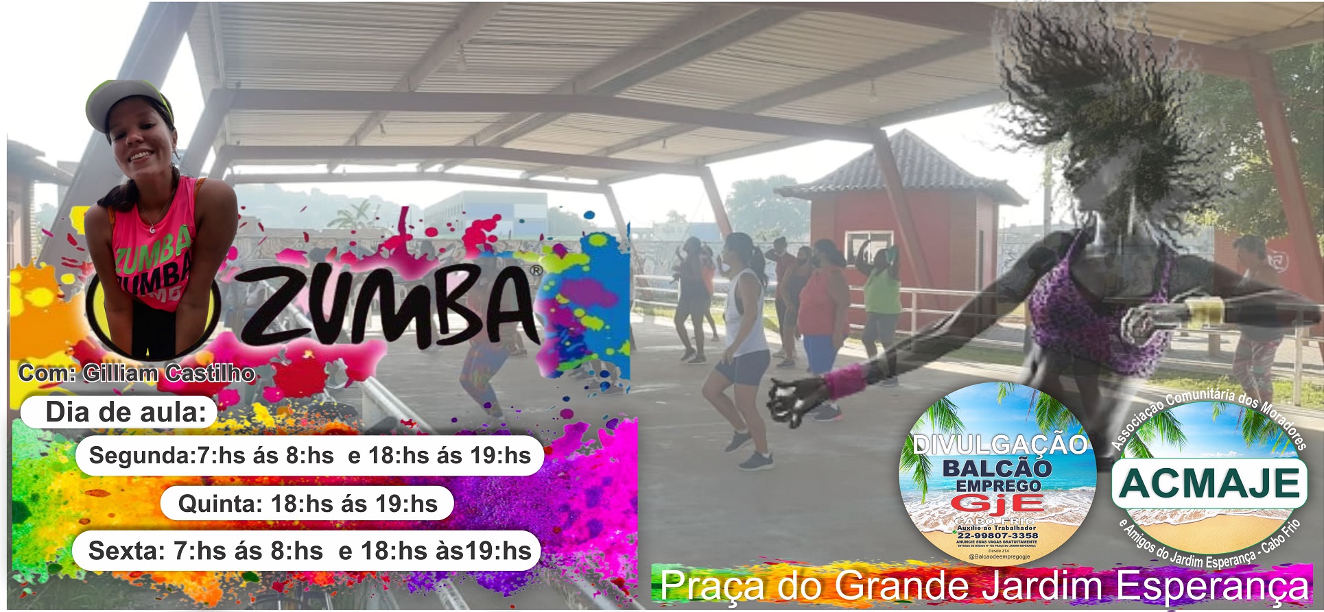 Ainda há vagas: venha participar das aulas de Zumba