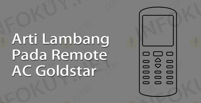 arti lambang pada remote ac goldstar