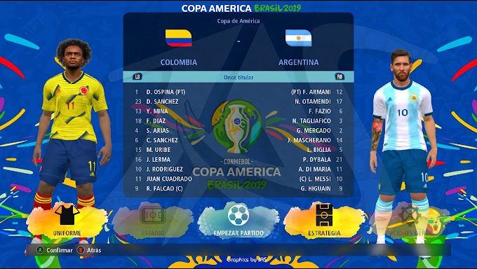 Copa América Brasil 2019 | Parche Gráfico | PES2017 | PC