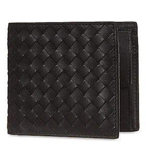 BOTTEGA VENETA Intrecciato leather coin wallet