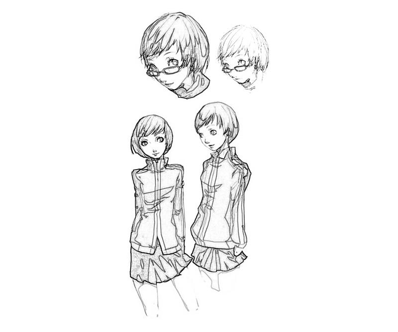 chie-satonaka-skecth-coloring-pages