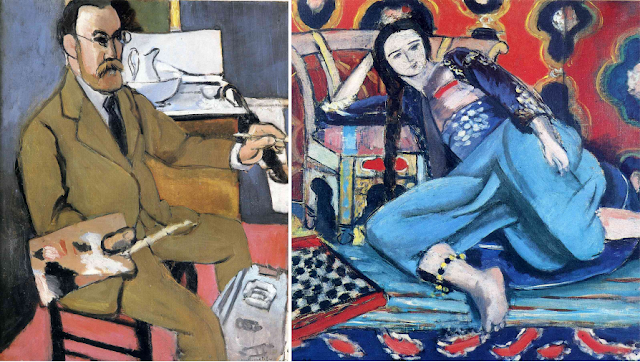 Henri Matisse „Autoportret” (1918), „Odeliska i tureckie krzesło” (1928) Musée National d'Art Moderne, Centre Georges Pompidou, Paris, France