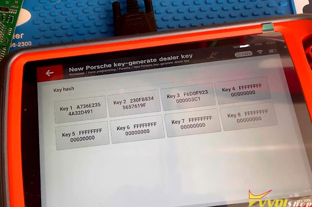 VVDI Key Tool Plus Program Porsche Macan 2018 All Keys Lost 14